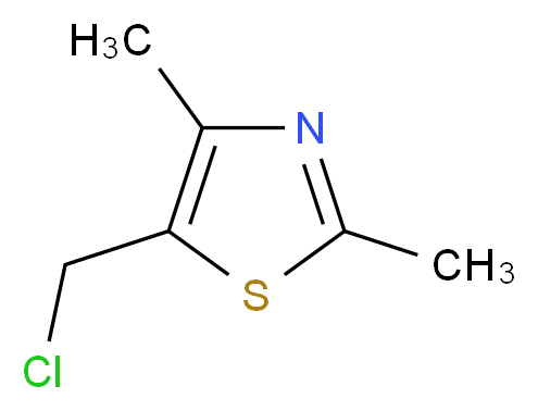 5-(chloromethyl)-2,4-dimethyl-1,3-thiazole_Molecular_structure_CAS_98134-35-1)
