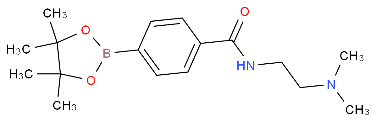 N-[2-(N',N'-Dimethylamino)ethyl]benzamide-4-boronic acid, pinacol ester_Molecular_structure_CAS_832114-11-1)