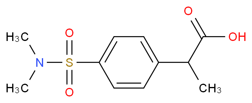 2-[4-(dimethylsulfamoyl)phenyl]propanoic acid_Molecular_structure_CAS_)