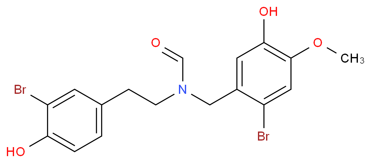 N-(3-Bromo-4-hydroxyphenethyl)-N-(2-bromo-5-hydroxy-4-methoxybenzyl)formamide_Molecular_structure_CAS_162334-97-6)
