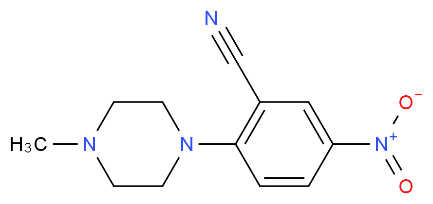 2-(4-Methylpiperazin-1-yl)-5-nitrobenzonitrile_Molecular_structure_CAS_)