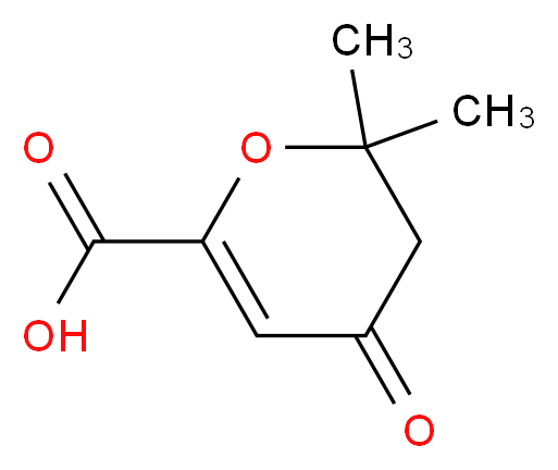 3,4-Dihydro-2,2-dimethyl-4-oxo-2H-pyran-6-carboxylic acid_Molecular_structure_CAS_80866-93-9)