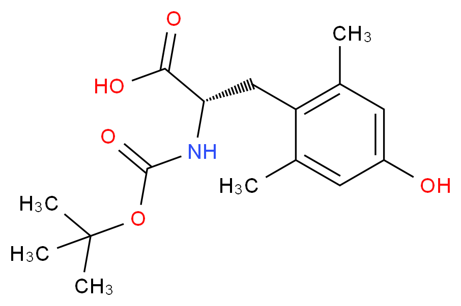 (S)-2-((tert-Butoxycarbonyl)amino)-3-(4-hydroxy-2,6-dimethylphenyl)propanoic acid_Molecular_structure_CAS_99953-00-1)