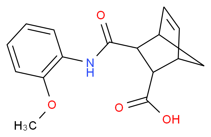 3-(2-Methoxy-phenylcarbamoyl)-bicyclo[2.2.1]hept-5-ene-2-carboxylic acid_Molecular_structure_CAS_61894-11-9)