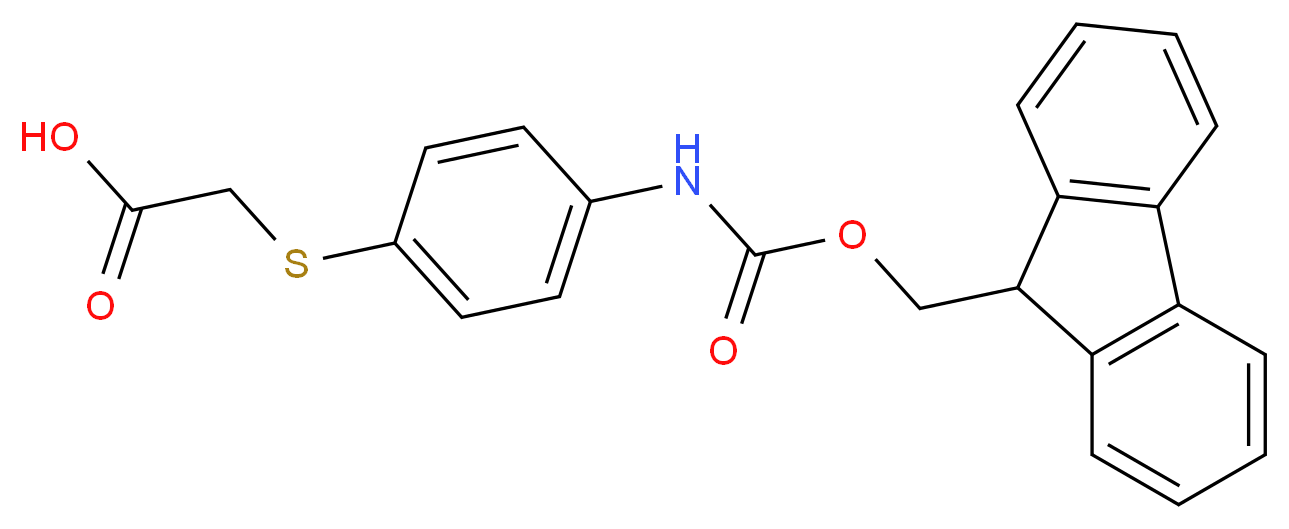 Fmoc-(4-aminophenylthio)acetic acid_Molecular_structure_CAS_)