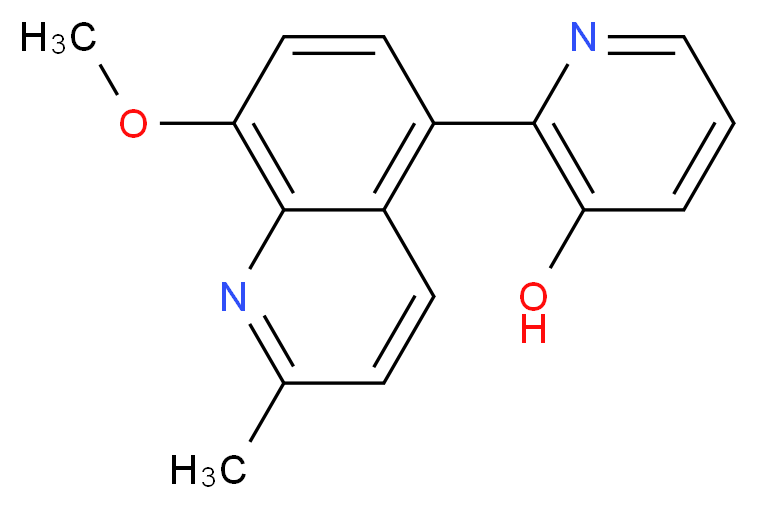 2-(8-methoxy-2-methylquinolin-5-yl)pyridin-3-ol_Molecular_structure_CAS_)