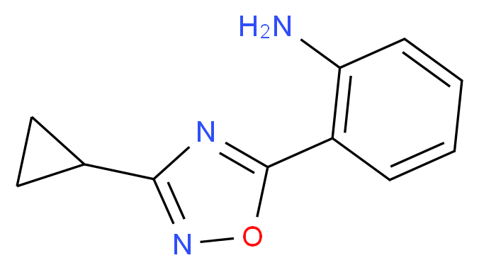 2-(3-cyclopropyl-1,2,4-oxadiazol-5-yl)aniline_Molecular_structure_CAS_)