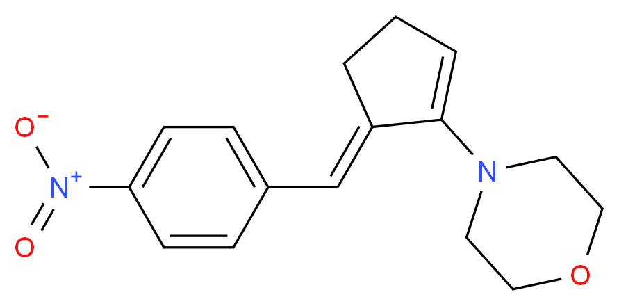 4-[5-(4-Nitro-benzylidene)-cyclopent-1-enyl]-morpholine_Molecular_structure_CAS_)