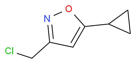 3-(Chloromethyl)-5-cyclopropylisoxazole_Molecular_structure_CAS_1060817-59-5)