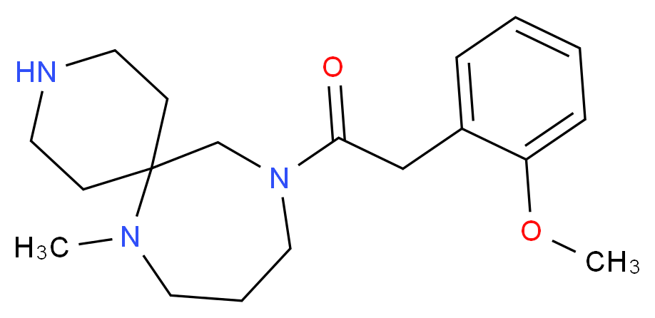 11-[(2-methoxyphenyl)acetyl]-7-methyl-3,7,11-triazaspiro[5.6]dodecane_Molecular_structure_CAS_)