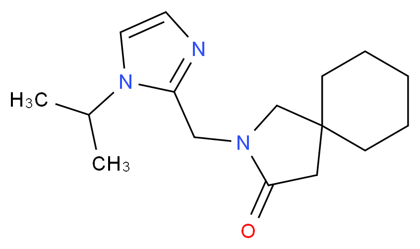 2-[(1-isopropyl-1H-imidazol-2-yl)methyl]-2-azaspiro[4.5]decan-3-one_Molecular_structure_CAS_)