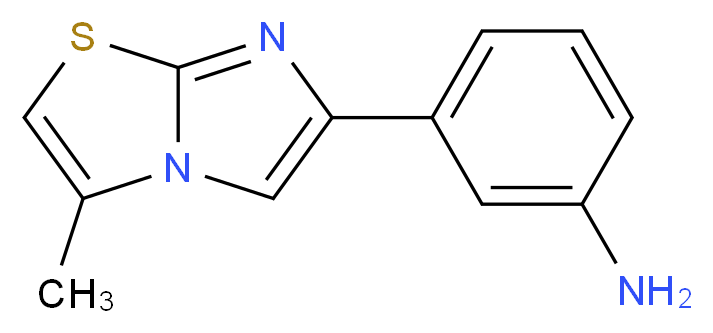 [3-(3-methylimidazo[2,1-{b}][1,3]thiazol-6-yl)phenyl]amine_Molecular_structure_CAS_)