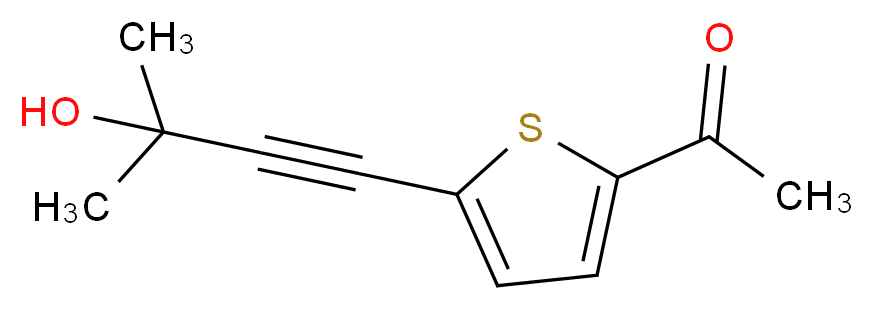 1-[5-(3-hydroxy-3-methylbut-1-ynyl)-2-thienyl]ethan-1-one_Molecular_structure_CAS_175203-51-7)