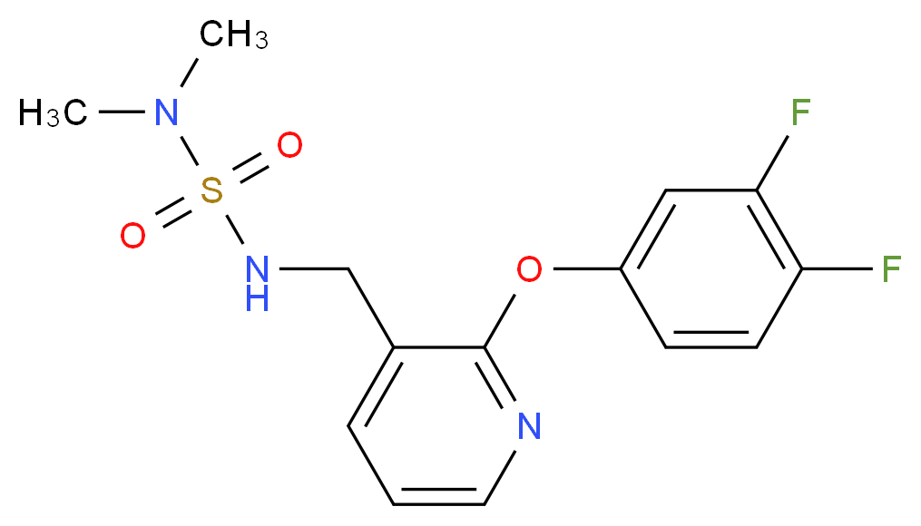 N'-{[2-(3,4-difluorophenoxy)-3-pyridinyl]methyl}-N,N-dimethylsulfamide_Molecular_structure_CAS_)