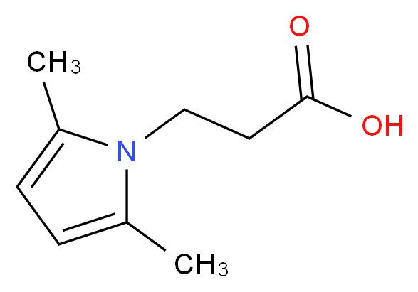 3-(2,5-Dimethyl-1H-pyrrol-1-yl)propanoic acid_Molecular_structure_CAS_)