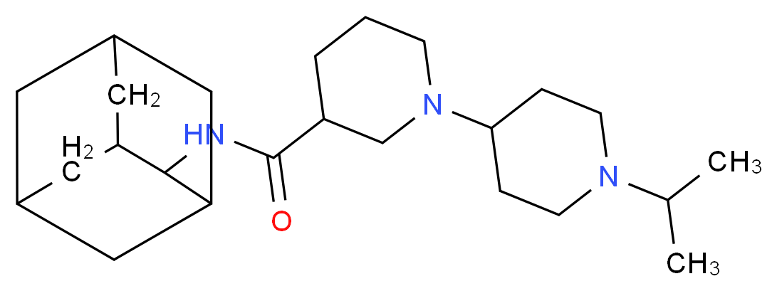 N-2-adamantyl-1'-isopropyl-1,4'-bipiperidine-3-carboxamide_Molecular_structure_CAS_)