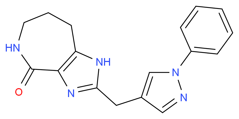 2-[(1-phenyl-1H-pyrazol-4-yl)methyl]-5,6,7,8-tetrahydroimidazo[4,5-c]azepin-4(1H)-one_Molecular_structure_CAS_)