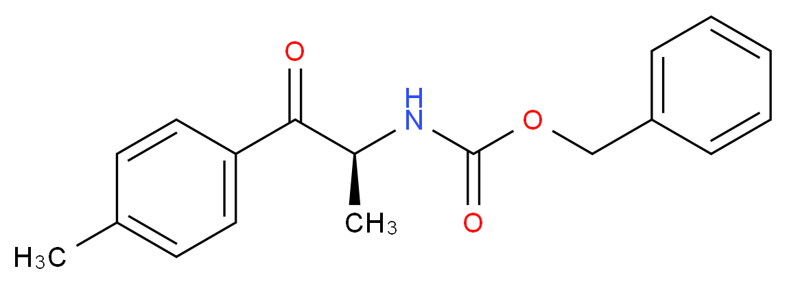 BENZYL [(1S)-1-METHYL-2-(4-METHYLPHENYL)-2-OXOETHYL]CARBAMATE_Molecular_structure_CAS_)