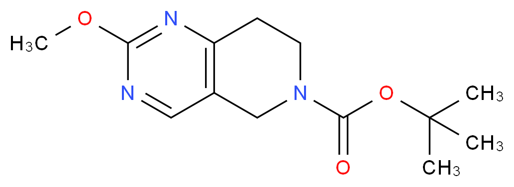 tert-butyl 2-methoxy-5H,6H,7H,8H-pyrido[4,3-d]pyrimidine-6-carboxylate_Molecular_structure_CAS_)