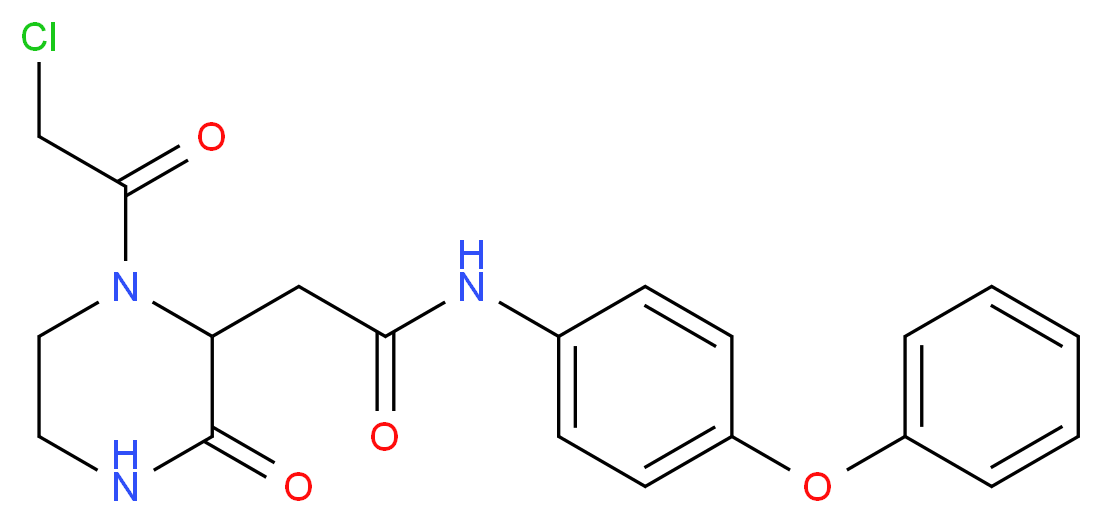 2-[1-(Chloroacetyl)-3-oxopiperazin-2-yl]-N-(4-phenoxyphenyl)acetamide_Molecular_structure_CAS_)