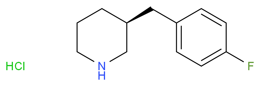 (S)-3-(4-FLUORO-BENZYL)-PIPERIDINE HYDROCHLORIDE_Molecular_structure_CAS_745822-33-7)