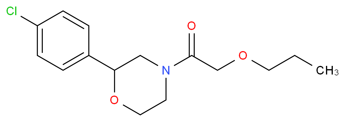 2-(4-chlorophenyl)-4-(propoxyacetyl)morpholine_Molecular_structure_CAS_)