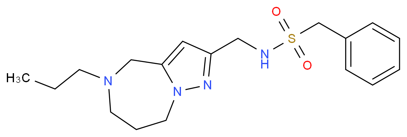 1-phenyl-N-[(5-propyl-5,6,7,8-tetrahydro-4H-pyrazolo[1,5-a][1,4]diazepin-2-yl)methyl]methanesulfonamide_Molecular_structure_CAS_)