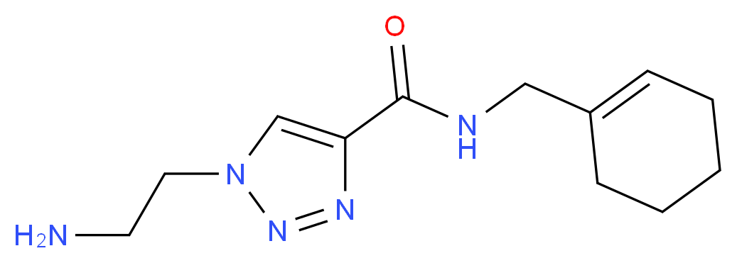 1-(2-aminoethyl)-N-(cyclohex-1-en-1-ylmethyl)-1H-1,2,3-triazole-4-carboxamide_Molecular_structure_CAS_)