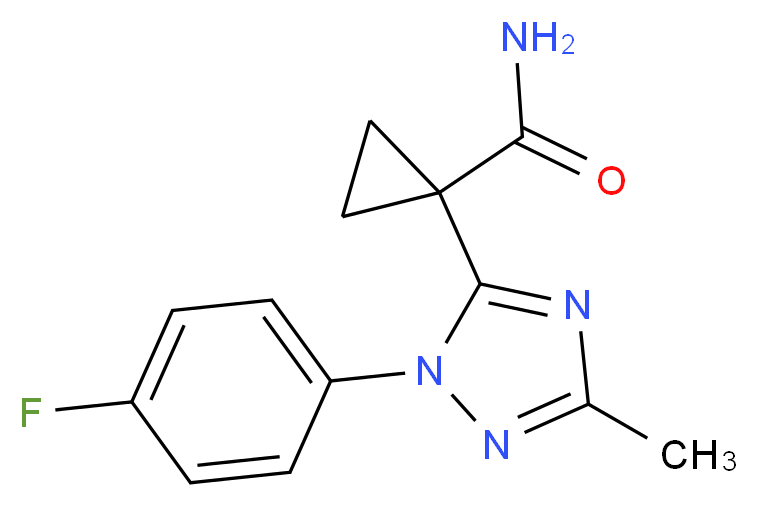 1-[1-(4-fluorophenyl)-3-methyl-1H-1,2,4-triazol-5-yl]cyclopropanecarboxamide_Molecular_structure_CAS_)