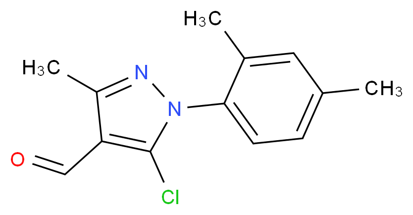 5-chloro-1-(2,4-dimethylphenyl)-3-methyl-1H-pyrazole-4-carbaldehyde_Molecular_structure_CAS_)