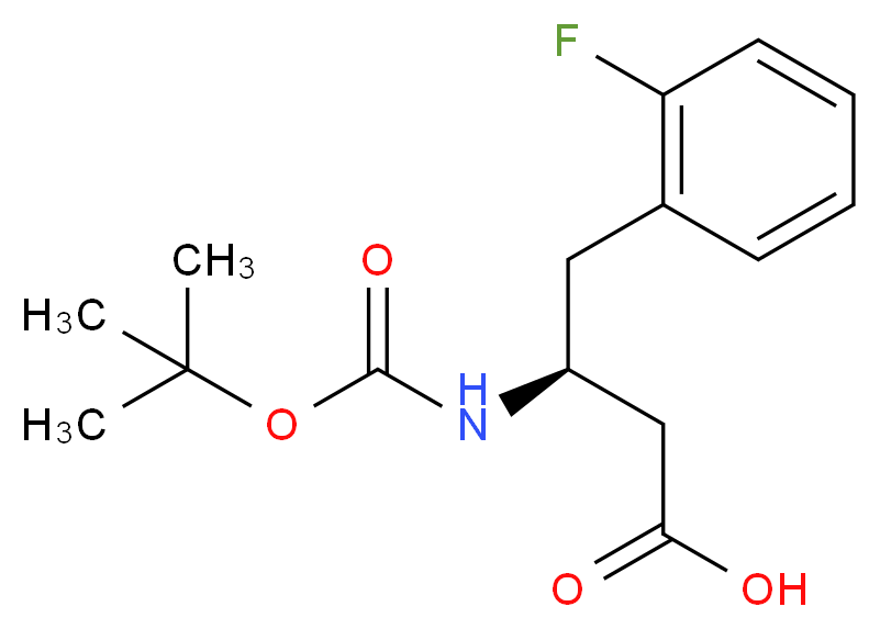 Boc-(S)-3-amino-4-(2-fluorophenyl)-butyric acid_Molecular_structure_CAS_218608-99-2)