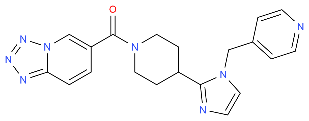 6-({4-[1-(4-pyridinylmethyl)-1H-imidazol-2-yl]-1-piperidinyl}carbonyl)tetrazolo[1,5-a]pyridine_Molecular_structure_CAS_)