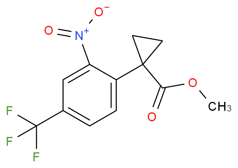 Methyl 1-(2-nitro-4-(trifluoromethyl)phenyl)cyclopropanecarboxylate_Molecular_structure_CAS_951885-67-9)