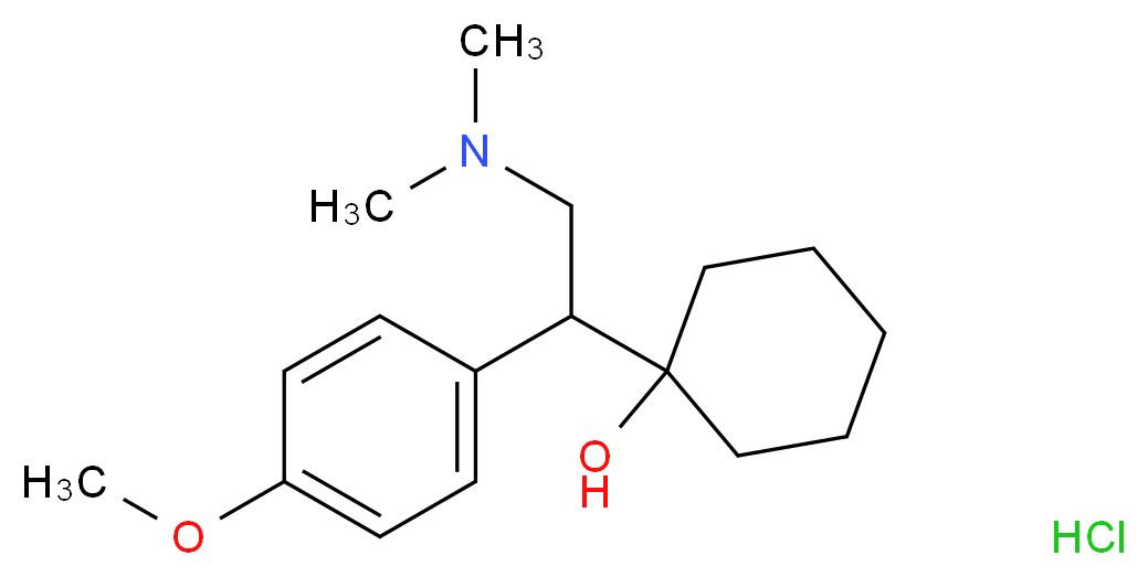 D,L-Venlafaxine, Hydrochloride_Molecular_structure_CAS_99300-78-4)