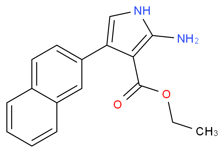Ethyl 2-amino-4-(2-naphthyl)-1H-pyrrole-3-carboxylate_Molecular_structure_CAS_)