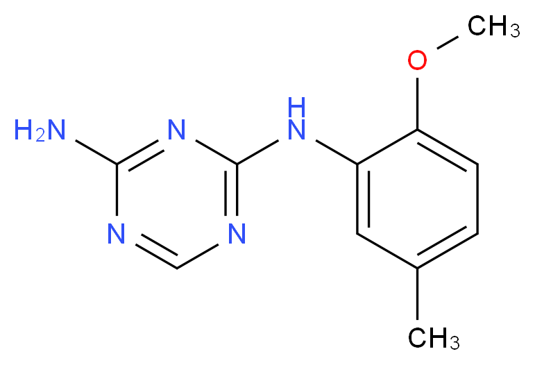 N-(2-Methoxy-5-methylphenyl)-1,3,5-triazine-2,4-diamine_Molecular_structure_CAS_)