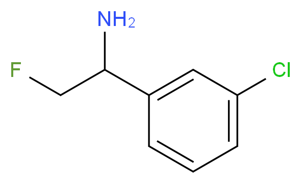 1-(3-chlorophenyl)-2-fluoroethanamine_Molecular_structure_CAS_)