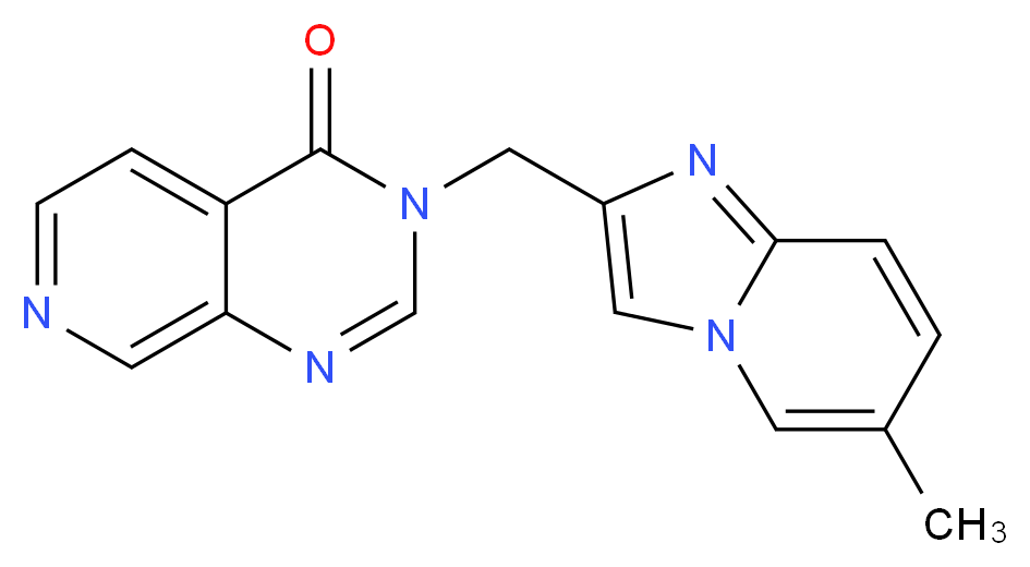 3-[(6-methylimidazo[1,2-a]pyridin-2-yl)methyl]pyrido[3,4-d]pyrimidin-4(3H)-one_Molecular_structure_CAS_)