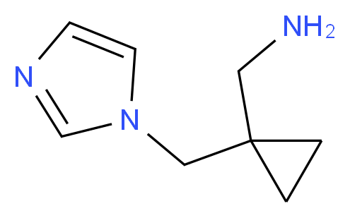1-[1-(1H-imidazol-1-ylmethyl)cyclopropyl]methanamine_Molecular_structure_CAS_877204-21-2)