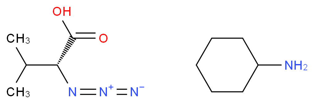 (S)-2-Azido Isovaleric Acid Cyclohexylammonium Salt_Molecular_structure_CAS_1217462-63-9)