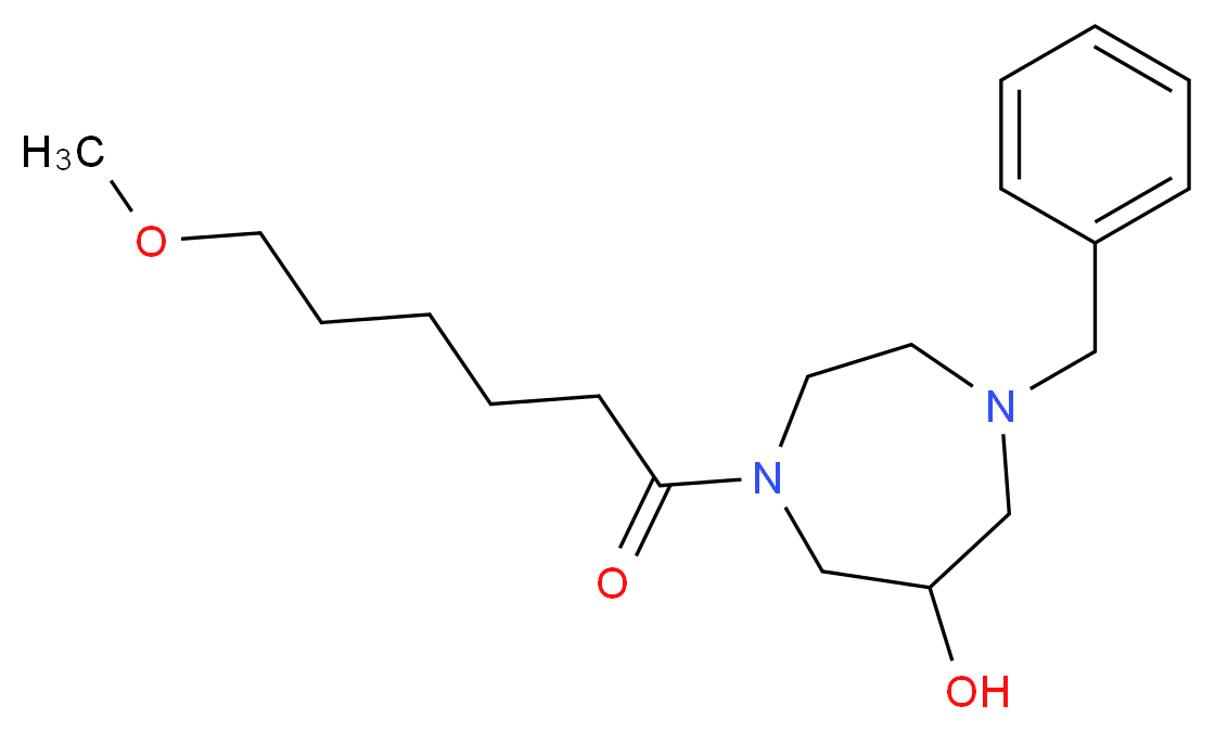 1-benzyl-4-(6-methoxyhexanoyl)-1,4-diazepan-6-ol_Molecular_structure_CAS_)