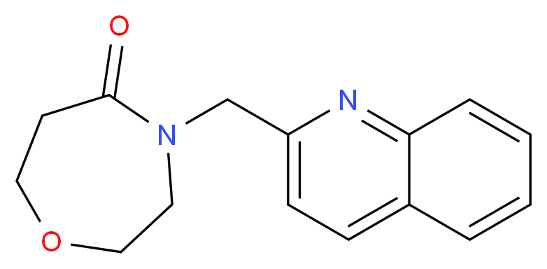 4-(quinolin-2-ylmethyl)-1,4-oxazepan-5-one_Molecular_structure_CAS_)