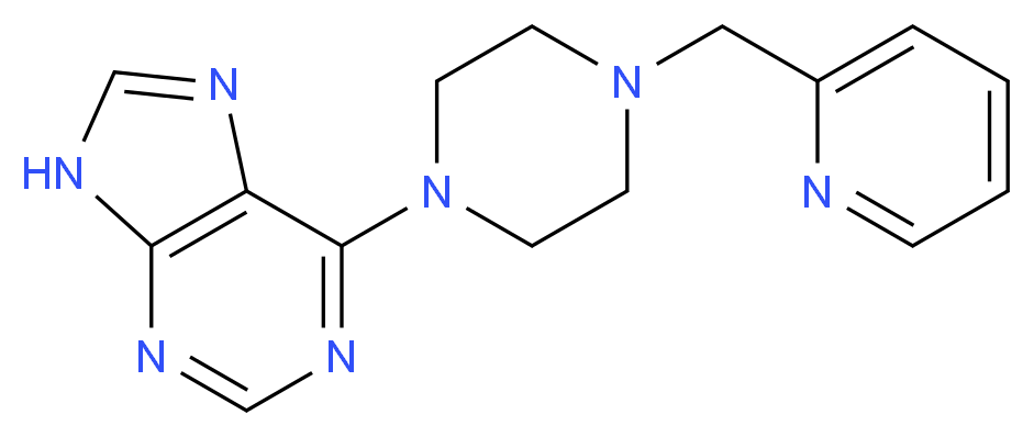 6-[4-(2-pyridinylmethyl)-1-piperazinyl]-9H-purine_Molecular_structure_CAS_)