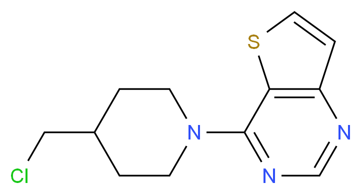 4-[4-(Chloromethyl)piperidin-1-yl]thieno[3,2-d]pyrimidine 97%_Molecular_structure_CAS_912569-69-8)
