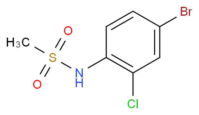 N-(4-bromo-2-chlorophenyl)methanesulfonamide_Molecular_structure_CAS_)