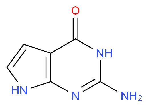 2-Amino-3,7-dihydropyrrolo[2,3-d]pyrimidin-4-one_Molecular_structure_CAS_7355-55-7)