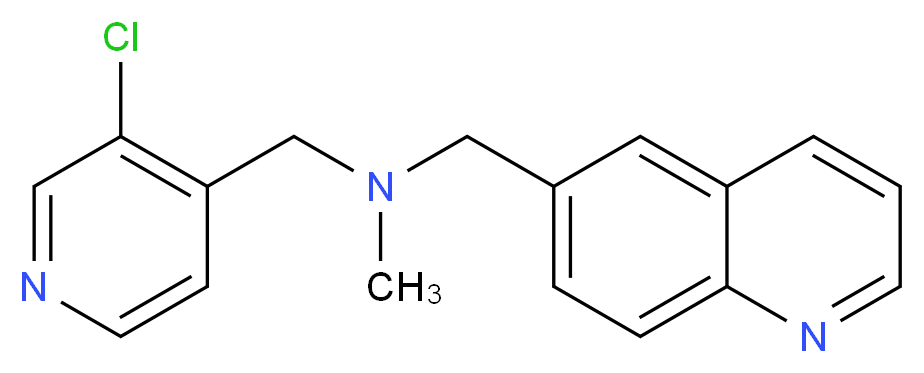 1-(3-chloropyridin-4-yl)-N-methyl-N-(quinolin-6-ylmethyl)methanamine_Molecular_structure_CAS_)
