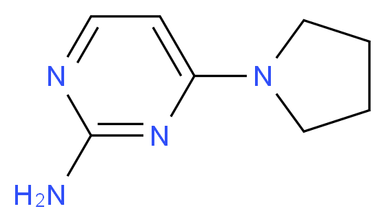 4-(Pyrrolidin-1-yl)pyriMidin-2-aMine_Molecular_structure_CAS_1215986-09-6)