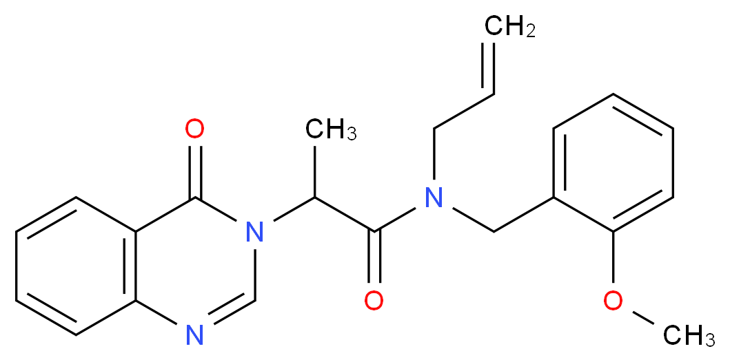 N-allyl-N-(2-methoxybenzyl)-2-(4-oxoquinazolin-3(4H)-yl)propanamide_Molecular_structure_CAS_)