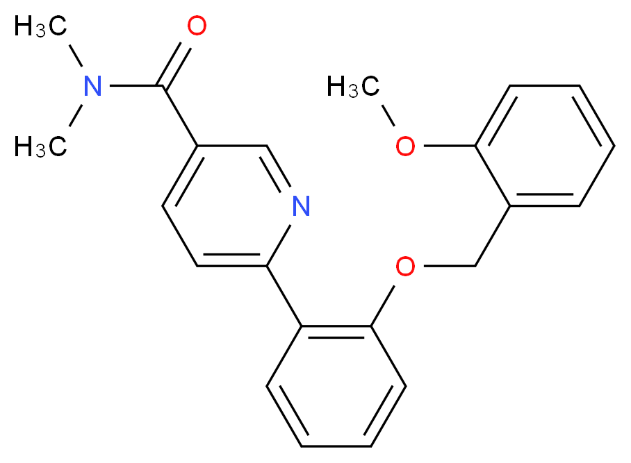 6-{2-[(2-methoxybenzyl)oxy]phenyl}-N,N-dimethylnicotinamide_Molecular_structure_CAS_)